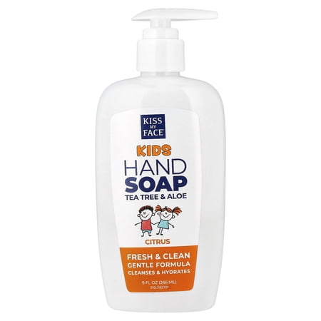 Kiss My Face Kids Tea Tree & Aloe Hand Soap, Citrus, 9 fl oz (266 ml)