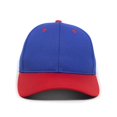 thumbnail image 6 of Outdoor Cap PTM50 Slight Pre-Curved Visor-Royal/Red-Adult, 6 of 9