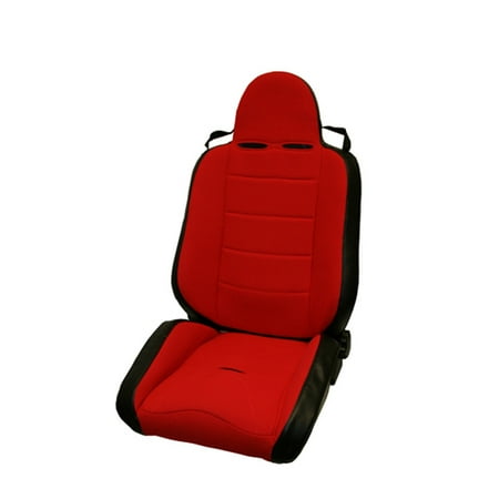 Rugged Ridge by RealTruck XHD Off-Road Racing Seat for Jeep CJ/Wrangler YJ/TJ | Reclinable, Red | 13406.53 | Compatible with 1976-2002 Jeep CJ & Wrangler YJ/TJ