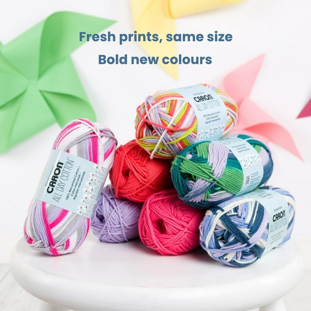 Caron® All Day Cotton™ #4 Worsted (Medium) Cotton Yarn, 3.5oz/100g