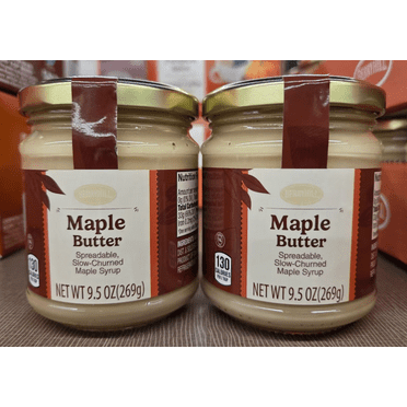 Berryhill Maple Butter Spreadable Slow-Churned Maple Syrup 9.5oz 269g (2 Jars)