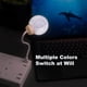 thumbnail image 3 of Lámpara de luna, luz de noche de luna controlada por voz, luces activadas por voz, luz de noche de luna con voz alimentada por USB, la lámpara de luna se puede programar y colorear, se puede usar para, 3 of 7