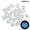 White WH, variant on Iumwxz 100pcs in The Dark Pebbles Luminous Stones Rocks For Garden Deco home decor White plastic Rollback