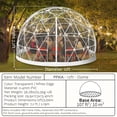thumbnail image 6 of PPXIA Garden Dome Tent House Outdoor 12 FT, Dome Tents with PVC Cover and Garden Dome Mesh, Weatherproof Greenhouse Garden Tent, Transparent Garden Dome House for Backyard, Party, 6 of 11