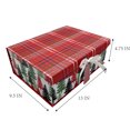 thumbnail image 4 of Red Checked Christmas Large Decor Box,13 in x 9.5 in x 4.75 in,by Holiday Time, 4 of 4