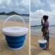 thumbnail image 5 of Contenedor de agua portátil de cubo plegable para lavado de autos, hogar, camping, senderismo Ehuebsd Para estrenar, 5 of 5