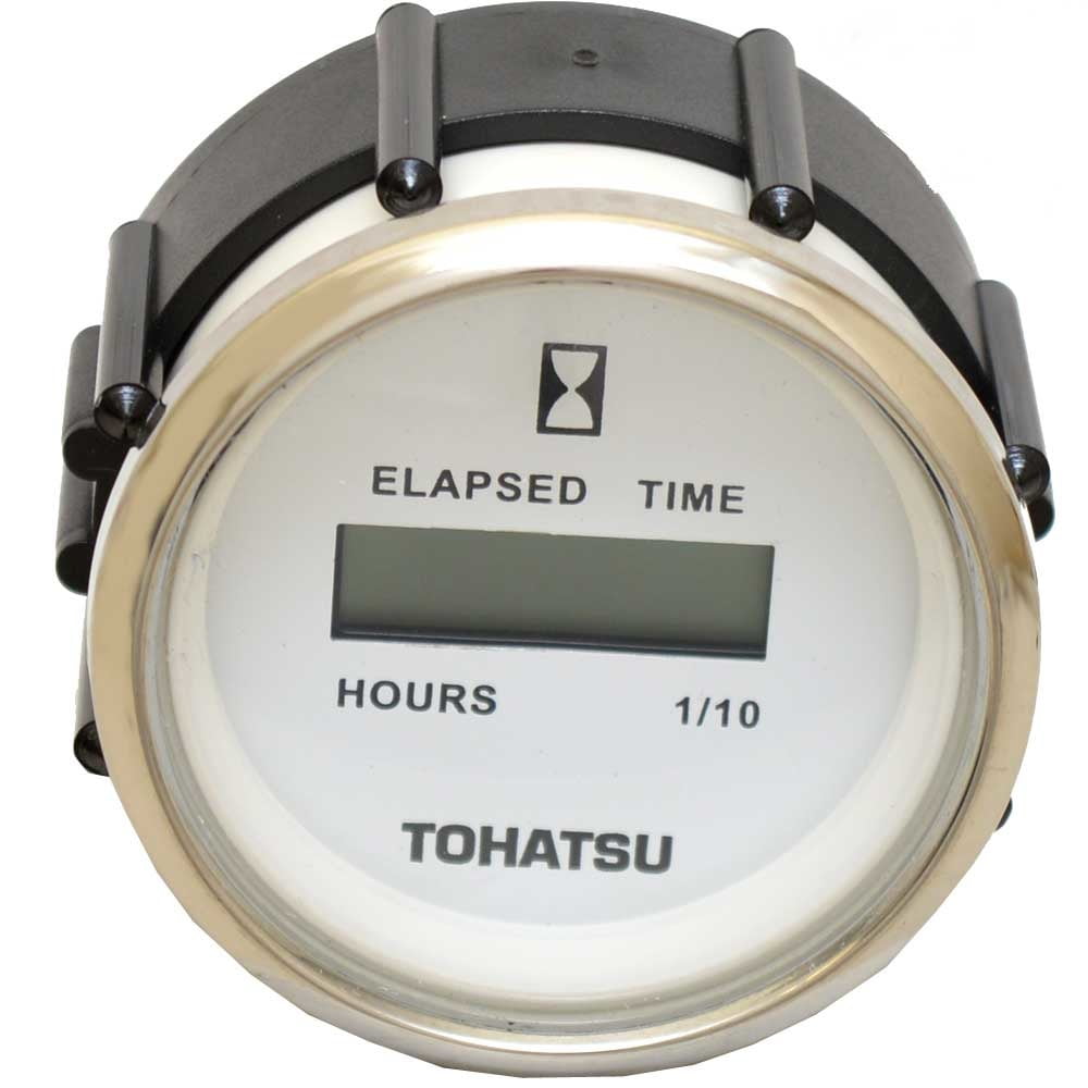 Faria Boat Hour Meter Gauge MH0213A Tohatsu Digital 2 Inch Silver