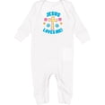 thumbnail image 2 of Inktastic Easter Jesus Loves Me with Cross and Flowers Baby Romper Coveralls, 2 of 4