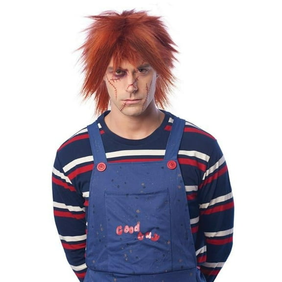 Evil Doll Wig for Adult, Red