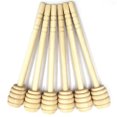 thumbnail image 2 of Cucharón de miel de mermelada de madera, palitos de miel portátiles de 6 pulgadas para tarro de miel, dispensador de miel, juego de 20 Ormromra SNFLD1028, 2 of 7