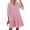 Red, variant on hotojiny Spring Dresses for Women Trendy Plaid V Neck Ruffle Hem Casual Dress 3/4 Sleeve Button down Tiered Tunic Dress