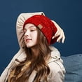 thumbnail image 5 of REDESS 2Pcs Slouchy Black and Gray Beanie Hat for Women Winter Warm Knit Cap, 5 of 6