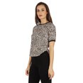 thumbnail image 4 of Inkmeso Round Neck Causal Tee Tops For Womens Printed Regular Fit High-Low Hem Top, 4 of 7