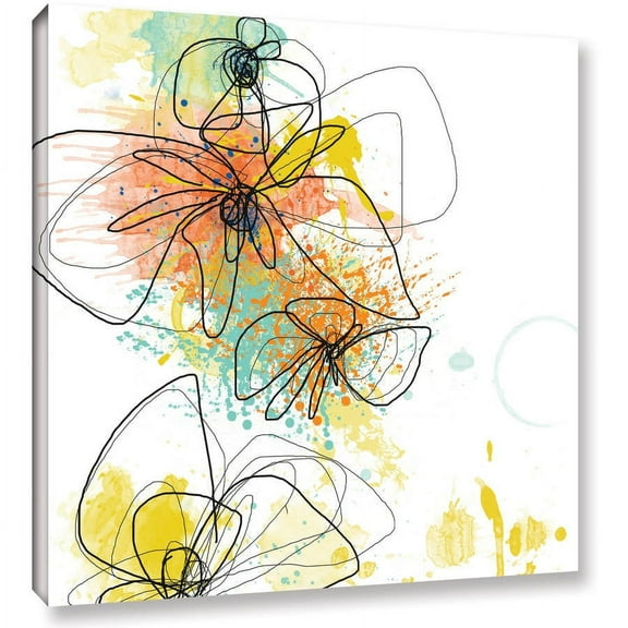 ArtWall Jan Weiss "Orange Botanica" Gallery-wrapped Canvas