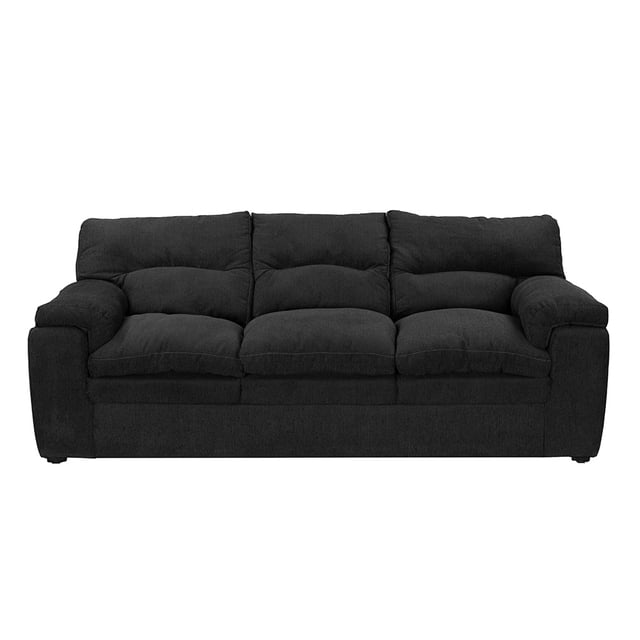 Sofá TRINITY Cosmo 3 Plazas Negro para Sala