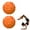 Orange, variant on BESTSKY 2 Pcs Exercise Ball,6.3*6.3*3.15in Birth Ball,Anti-Slip Pregnancy Ball,Orange