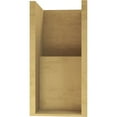 thumbnail image 4 of 10"W x 10"D x 20"H Wide Chapel Hill Rough Cedar Woodgrain TimberThane Corbel, Primed Tan, 4 of 6