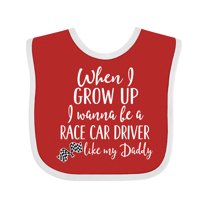 Inktastic Future Race Car Driver Like Daddy Boys Baby Bib
