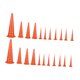 thumbnail image 3 of 22 tapones de goma resistentes al aceite para orificios de mangueras mecánicas. Naranja, 3 of 8