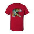 thumbnail image 3 of Dean Russo Raptor Animal Lover Men's Graphic T-Shirt, Red, XX-Large, 3 of 6