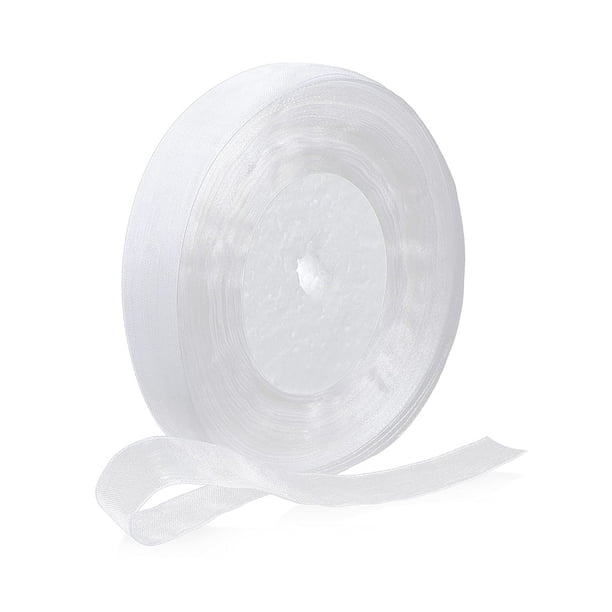 Naiovety 1 rollo de cinta transparente DIY, envoltura de regalo lavable portátil, invitación de boda, artesanía, peluquería, cinta decorativa de 4cm Artesanía Blanco Naiovety HA062711-03
