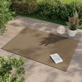 thumbnail image 2 of HOMETRENDS 5 ft. x 7 ft. Tan Flatweave Outdoor Rug, Lazlo Replay, 2 of 9