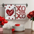 thumbnail image 2 of Valentines Day Watercolor Love Hearts Dots Kitchen Towels Dish Towels 18x26 Inch Home Decorations Hand Towels Set of 2 Drying Dishcloth, 2 of 5