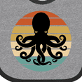 thumbnail image 4 of Inktastic Octopus Retro Vintage Sunset Boys or Girls Baby Bib, 4 of 4