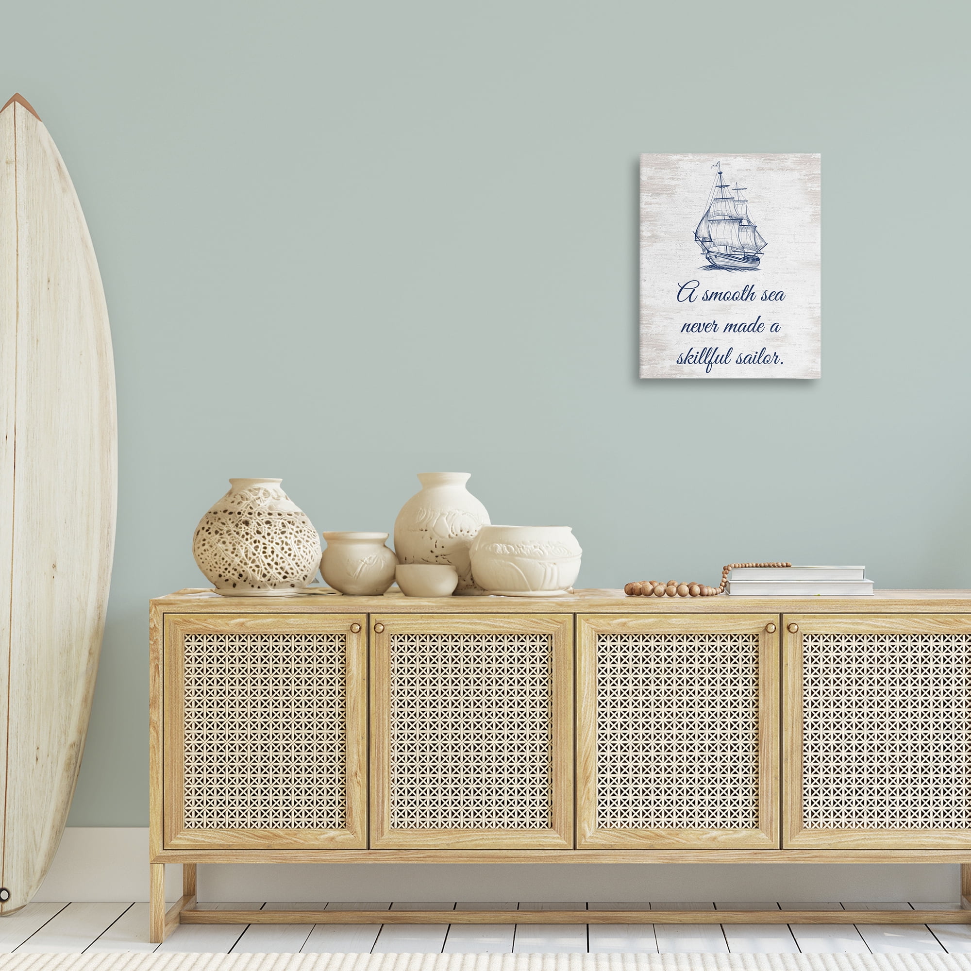 Stupell Industries Inspiring Skillful Sailor Transportation Painting Gallery Wrapped Canvas Art Print Wall Art, 16 x 20