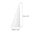 thumbnail image 2 of Uxcell 6Pack Cone Shape Acrylic Ring Display Holder Jewelry Showcase Stand (White), 2 of 5