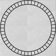 thumbnail image 1 of Ahgly Company Indoor Square Patterned Off-White Novelty Area Rugs, 5' Square, 1 of 6