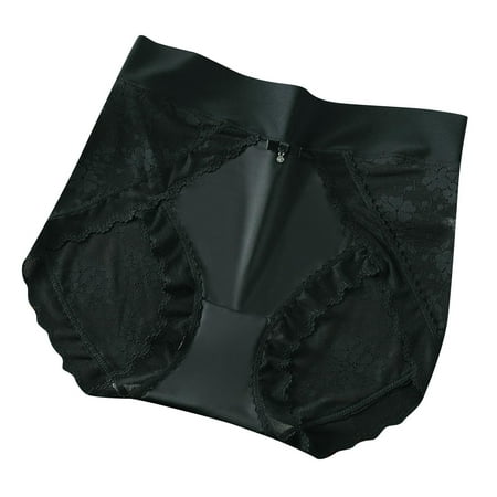 Savings Clearance! Wdfiry Plus Size Women s High Waist Lace Briefs Underwear Breathable Comfy Soft Stretch Full Coverage Panties on Clearance