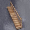 thumbnail image 3 of HEVIRGO Maison de Poupée Escalier Robuste avec Main Courante Bois Fait Main pour Maison, 3 of 10