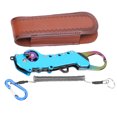 thumbnail image 1 of Alicates de pesca con gatillo de labio plegable de aleación de aluminio, herramienta de abrazadera del controlador, azul y negro, 1 of 10