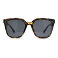 thumbnail image 2 of Womens Inset Lens Horn Rim Retro Plastic Chic Sunglasses Tortoise - Black, 2 of 4