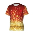 thumbnail image 3 of Rocae Red Gold Glitter for Men's Moisture-Wicking Crew Tee - T-Shirt for Sports, Outdoor Activities, and Casual WearX-Large, 3 of 9