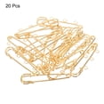 thumbnail image 3 of Uxcell Safety Pins 2.24 Inch Large Metal Sewing Pins with Holes Gold Tone 20Pcs, 3 of 6