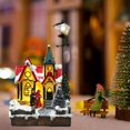 thumbnail image 3 of Adornos animados de resina perfecl iluminación de nieve Casa de miniatures con 3 hijos, 3 of 8