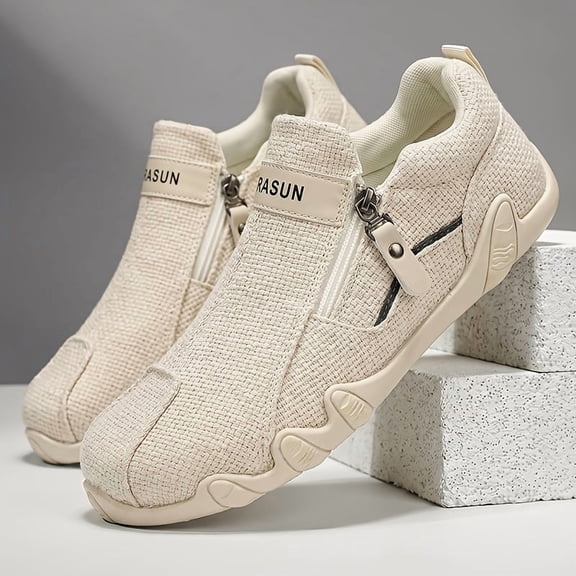 CORASUN Men’s Microfiber‑Leather Casual Sneakers, Lightweight Non‑Slip Rubber Outsole Walking Shoes for Daily Driving Commuting