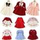 thumbnail image 2 of Primavera otoño bebé niña suéter vestido de punto rojo Navidad invierno ropa de manga larga suéter fruncido princesa vestido VestidosTag 120 (5T) Gao Jinjia LED, 2 of 2