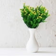 thumbnail image 3 of 2 uds flores artificiales ramo de eucalipto plantas verdes, flores de eucalipto falsas resistentes a los rayos UV (amarillo) Sincero Electrónica, 3 of 5