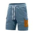thumbnail image 1 of Xdzjlr Shorts de Sport pour Hommes, Été Travail Poche Rétro Doux Shorts Décontractés Coupe Décontractée, 1 of 5