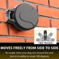 thumbnail image 5 of 30ft Wall Mount Retractable Dog Tie Out Cable for Small to Large Dogs Between 20-75 lbs, Patented Retractable Dog Lead Great for Yard/Garden - Durable for 70,000 Cycles (Black, 30ft), 5 of 11