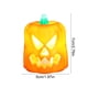 thumbnail image 3 of Farol de calabaza de Halloween | Decoración con luz de vela LED | Lanterna Electrónica Luminosa | Plástico naranja | Reutilizable | 1 Lámpara | 7,5x5x5cm | Decoración de la fiesta, 3 of 6