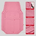 thumbnail image 3 of Rubbermaid Car Floor Mats,Heavy Rubber Car  Mats Set, Non-Slip,  Easy to Clean, Universal Fit for Cars, Trucks & SUVs,  Pink, 3 of 7