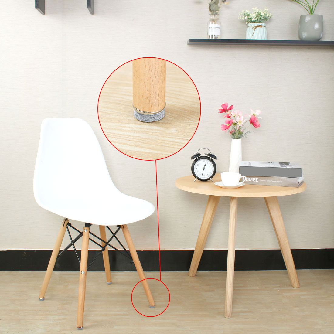 28mm Glider White Felt Stable Professional Quality Furniture Nail 28 