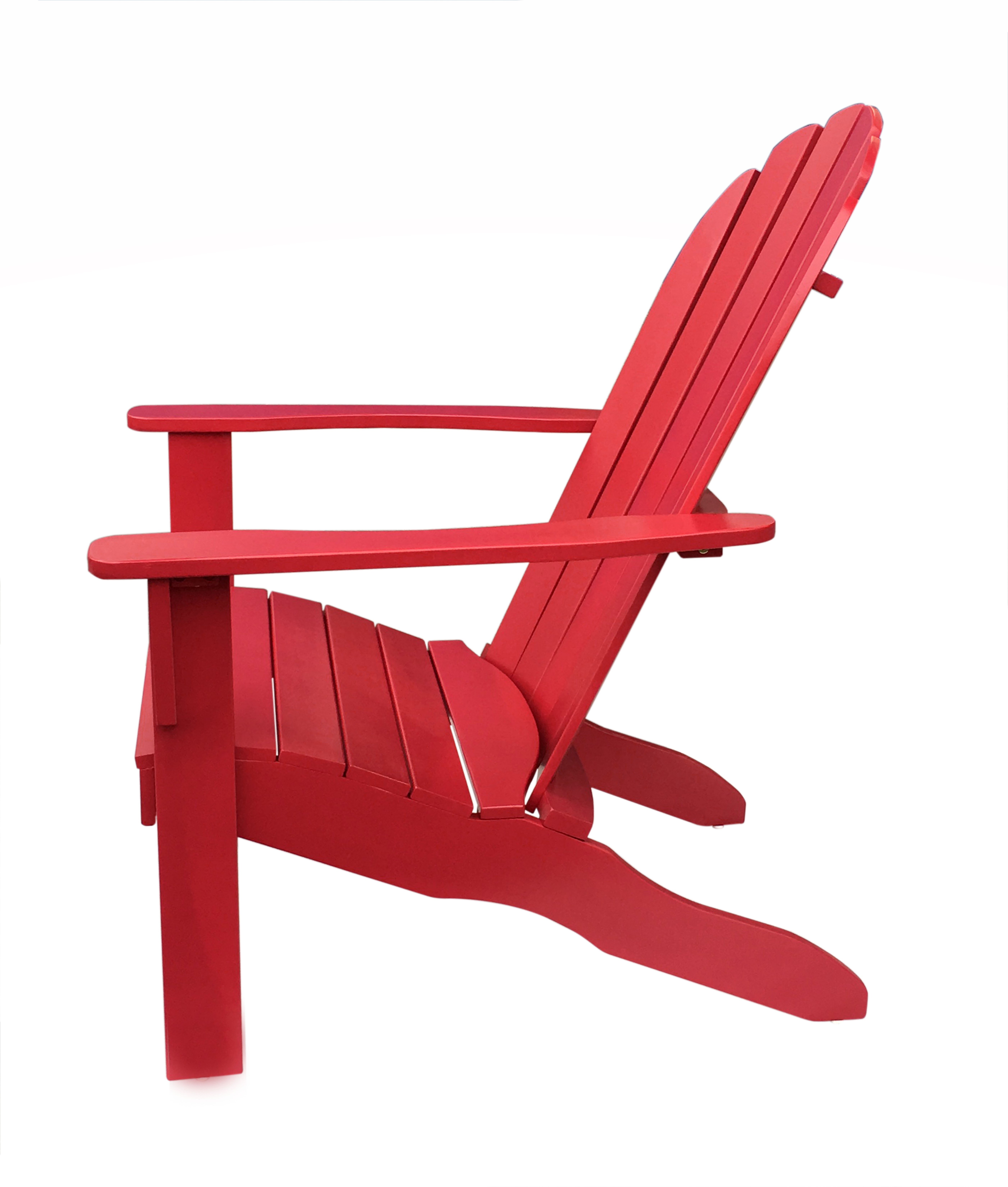 Mainstays Wood Outdoor Adirondack Chair, Red Color - image 4 of 8