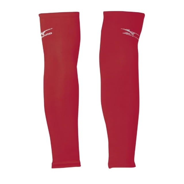 Mangas para Brazo Mizuno Rojas Talla Única de Bíceps a Antebrazo