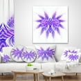 thumbnail image 4 of Designart 12" x 20" Purple Polyester Throw Pillow, 4 of 5
