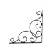 thumbnail image 4 of Nestingho 2Ud Soportes Metálicos Negros Para Estantes Con Patrón Floral Triangular Resistentes Para Pared, 4 of 8